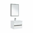 Комплект мебели Aquanet Беркли 60 белый/дуб рошелье с зеркалом дуб рошелье, 00258906