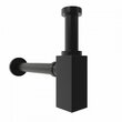  Vinchi Lukka сифон для раковины в ванную черный матовый, VT30041H 