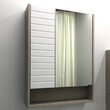 Шкаф-зеркало COMFORTY Клеон-60 белый/дуб дымчатый, 00-00002045CF